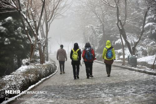 برف و یخبندان عمومی در راه اصفهان اخطار هواشناسی برای کاهش ۱۲ درجه ای دما